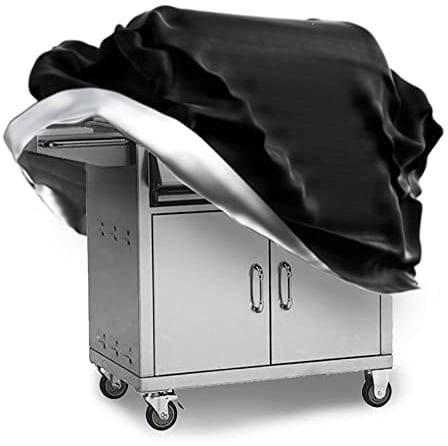 HELIAN Grillabdeckung Wetterfest, Robuste Schutzhülle für Gasgrill, Grill Abdeckhaube, Staubdicht und UV-beständig, Reißfeste Grill Abdeckung, mit Aufbewahrungstasche, 145 x 61 x 117 cm (Oxford)