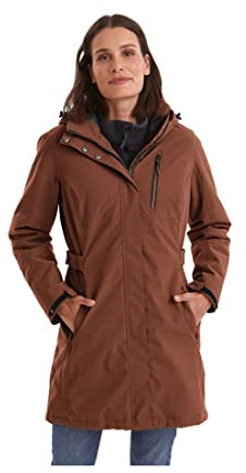 Killtec Damen Parka Funktionsparka mit abzippbarer Kapuze KOW 165 WMN PRK wasserdicht, Winddicht, atmungsaktiv 00544-herbstlaub 44