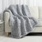 Carriediosa Chunky Knit Throw Blanket 60 x 80 Double Bed 100% Handmade Large Chenille Loop Yarn Soft Fluffy Throws for Couch Sofa Bed Large Crocheted Cozy