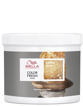 Wella Professionals COLOR FRESH MASKS Golden Gloss Mask | Maschera Colorata Capelli, Tintura Semipermanente | Trattamento Rinfrescante Colore Temporaneo | Per Tutti i Tipi di Capelli, 500ml