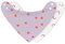 LÄSSIG Baby Lätzchen Halstuch Dreieckstücher Set 2 Stk. Bio-Baumwolle Druckknopf wendbar/Baby Bandana Happy Rascals Heart