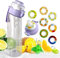 ZOEVEX Water Bottle Starter Set BPA Free with 1 Pod, 650ML Fruit Fragrance Water Bottle 0% Sugar Water Cup Sports Water Cup Suitable for Gym and Outdoor Sports (Purple)