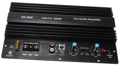 BESTonZON 12v 1000w Car Subwoofer Amplifier Powerful Bass Output for Car Black for Music and Truck Entertainment