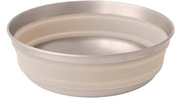 Sea to Summit Detour Stainless Steel Collapsible Bowl, Medium (22 fl oz), Moonstruck Grey