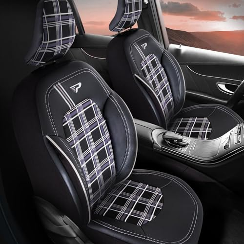 TSS Handel Autositzbezüge Sitzbezug kompatibel mit SEAT Altea XL Dynamic(1+1) schwarz grau
