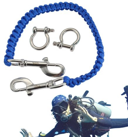 Diving Camera Strap - Camera Housing Carrying Strap, Flexible Scuba Diving Strap | 360 Degree Retractable Underwater Camera Tray Rope, Waterproof Camera and Camcorder Strap Diving Accessories,