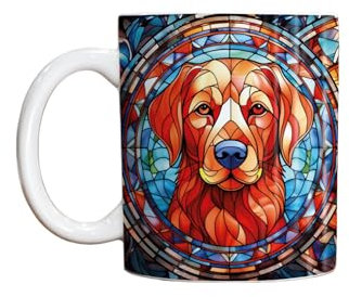 Image Industry Labrador Fox Red Suncatcher Artwork Ceramic Mug - Dog Lovers - Coffee Mug - Dog Mug - Suncatcher Design