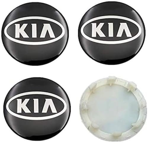 4 Stück Nabendeckel, für KIA K3 K5 Rio Sportage Sorento Optima Oprius Forte Ceed Cerato 60mmRadnabenkappen Felgenabdeckung Radnabenabdeckung Felgendeckel Felgenkappen Radblenden,C