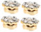 Healvian Knopfüberzüge Für Damen 4er-pack Schmuck Mit Blumendesign Für Hemden Für Den Alltag Und Besondere Anlässe