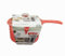 Home Fittings ® Easy Cook Polly Carbonate Non-Staining Microwave Sauce Pan and Lid, Red 850ML BPA Safe