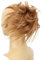 CAISHA Jumbo Haarteil Haargummi Dutt Flora Hochsteckfrisuren Brautfrisuren Natürlich Gewellt Unordentlich DM17cm Hellbraun G15F