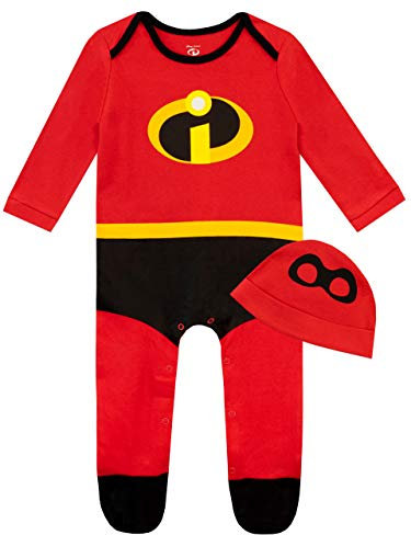 Disney Tutine Neonato Bambino Incredibili | Abbigliamento Neonato The Incredibles per Bambini Rosso 9-12 Mesi