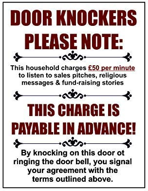 Ecool Door knockers please note this charge is payable in advance retro shabby chic vintage style picture metal wall plaque sign fridge magnet