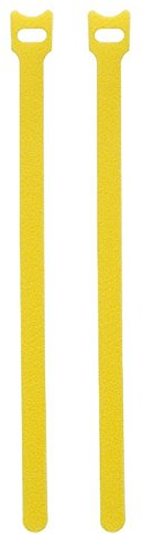Miya 50 Gelb Kabel-Klettband (2,3cm x 20 cm) Kabelklett Kabelbinder Klettbinder Klettverschluss Büro
