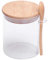 BESTONZON 420 ml Gew¨¹rzgl?ser Glas Gew¨¹rzbeh?lter mit L?ffel Holzdeckel Lebensmittelaufbewahrungsdose f¨¹r K¨¹che Tee Kaffee Zucker Salz