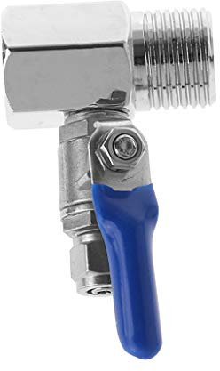 JENOR Purificador de agua Válvula de bola de entrada de ósmosis inversa Tee 1/2 pulgadas BSP a 1/4 pulgadas tubo