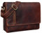 STILORD 'Davis' Messenger Bag Leder 13 Zoll Laptop Tasche Vintage Umhängetasche Schultertasche für Uni Büro Büchertasche Messengertasche Echtleder Damen und Herren, Farbe:siena - braun