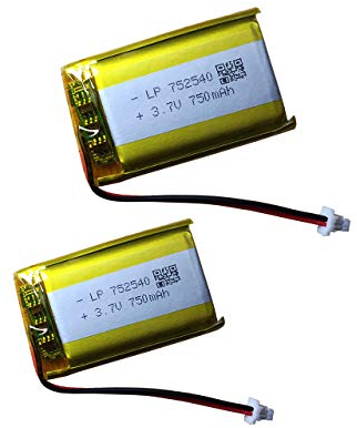 3,7 V Ersatzakku für Sena 10S 20S Evo Motorrad Bluetooth-Headset (752540 Akku 2_Pack)