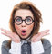 Hipsterbrille | Nerdbrille | Streberbrille | Nerd Brille | Streber Brille Rund Schwarz mit klaren Gläsern als perfektes Accessoire für Damen & Herren zum Karneval/Fasching oder Festival