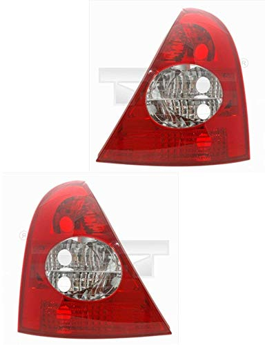 Heckleuchten Rückleuchten Rücklicht Set rechts & links Satz für Modell Clio II/Thalia (BB/CB/LB/SB) Baujahr: 06/2001-05/2005 Kunststoff ohne Lampenträger