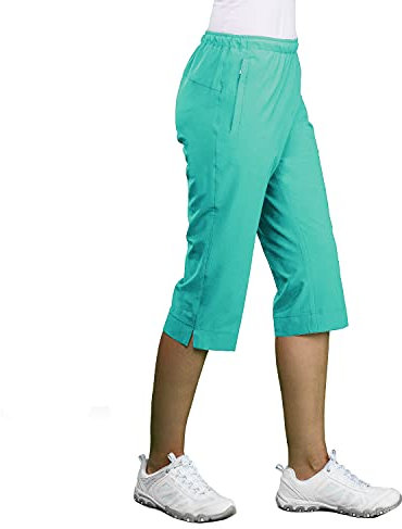 Authentic Klein Komfort ¾ Stretch-Freizeithose Damen | Übergröße & Kurzgröße (38, Smaragb, Numeric_38)