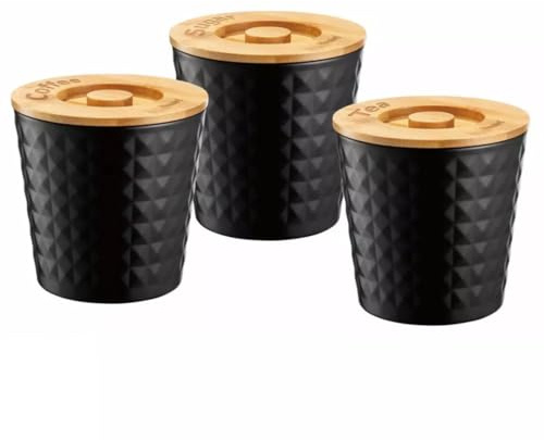 Klausberg 3-tlg Behälter-Set Vorrsatsdosen-Set Kaffee Tee Zucker KB-7486