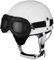 LHBM Casco Mezzo da Motociclista Vintage Caschi con Occhiali Aperto Jet Caschi Casco A Scodella Motorino Mezzo Elmetto da Moto retrò,DOT/ECE Approved Mezzo Casco Moto Uomo Donna H,L=59-60cm