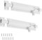 Bivethoi 2 Stück 10,2 cm Zylinderriegel weiß Türriegel Hardware, kleine Schiebeschloss, robuste Sicherheitsriegel, Aluminium-Legierung, Tor-Schiebe-Schloss, Mini-Lager, Garagentorriegel (1,3 mm dick)