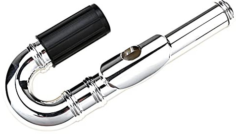 Whisverse Metall Querflöte Kopfstück Mundstück Holzblasinstrument Zubehör - Silber, Einfarbig, 100% Neu, Hochwertig, Kupfervernickelt, Medium, Unisex, Einzelstück