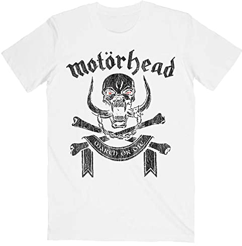 Motorhead 'March Or Die' (White) T-Shirt (x-large)