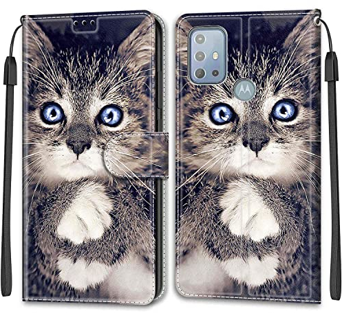 Feyten Kompatibel mit Motorola Moto G10/G20/G30 Hülle, Handyhülle Motorola Moto G10/G20/G30, Handytasche PU Leder Klappbar Schutzhülle Wallet Kartenfach Magnet Klapphülle Case Cover (Kat 1)