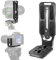 REYGEAK Piastra a Sgancio Rapido Staffa a Forma L per Riprese Verticali con Vite 1/4” Arca-Swiss, Compatibile con DJI Osmo Ronin Reflex Digitali Canon Nikon Sony FUJIFILM Leica Panasonic (Nero)