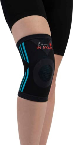 MEDOSAN Kniebandage, elastisch | für Sport & Alltag | schwarz (S/M)