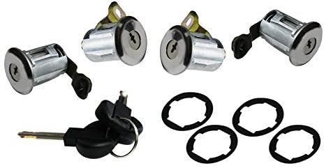 (Lot de 4) Barillets Serrures de Portes Latérale ET Avant Gauche ET Droite ET Arrière Battante compatible avec BERLINGO et PARTNER de 1996 à 2008-508748 508743 4162Q4 4161H9