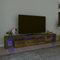 Festnight tv Schrank mit led tv Board fernsehschrank tv Tisch fernsehtisch tv Bank TV Board Sideboard für Wohnzimmer Schlafzimmer Möbel Räuchereiche 230x36.5x40 cm