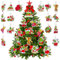 Christmas Grinchs Baum hängende Ornamente Dekoration Set mit 32 Grinchs Baumschmuck, für drinnen und draußen (32 Stück)