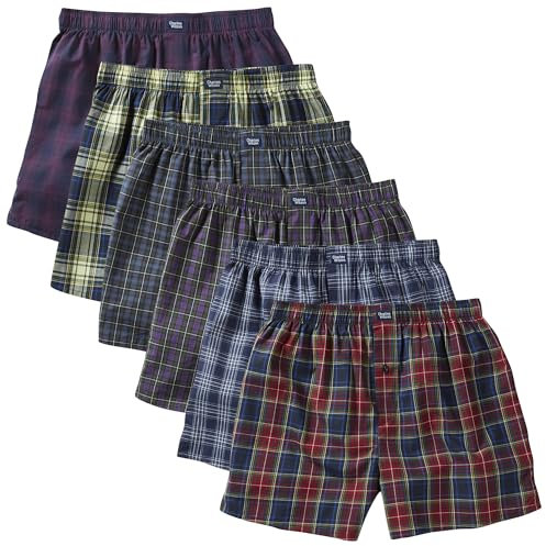 Charles Wilson 6er Packung Gewebte Boxershorts (3XL, Tartan Check 84)