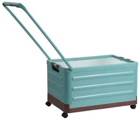 Nchdewui Storage Box On Wheels, Large Toy Box, Toy Storage Box, Kids Storage for Kids, Boys, Girls, Nursery, Playroom (mint blue)