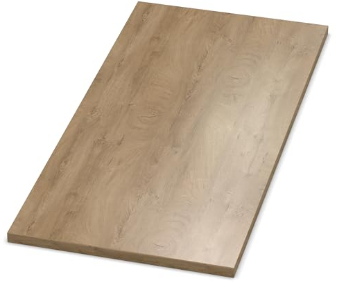 AUPROTEC Tischplatte 19mm Eiche ENDgrain Classic 1500 mm x 1000 mm Holzplatte Dekor Spanplatte mit 2mm ABS Kante Auswahl: 150x100 cm