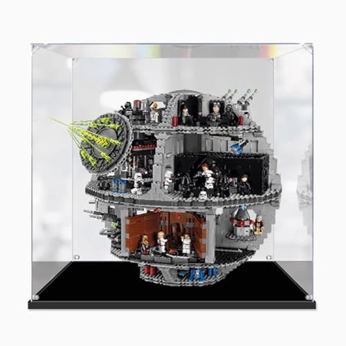 Acryl-Vitrine, kompatibel mit Lego 75159 Todesstern-Displaybox-Set, staubdicht, UV-beständig, transparente Vitrine (nur Vitrine, Kit nicht im Lieferumfang enthalten) (2 mm)