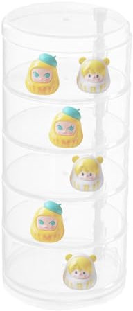 Rrlihjgu Spielzeug-Vitrine, Armband-Aufbewahrungs-Organizer | Multifunktionaler runder Schmuck-Organizer-Ständer - Mehrschichtiger Figurenbehälter, drehbarer Halter-Organizer für Haarschmuck, Schmuck