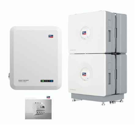 NAKA Speicherpaket Batterie Power Modul SMA Home Storage 13.1 kWh SMA STP 10.0-3SE Plus Backup Set 3 Stück Stromspeicher Hybridwechselrichter 0% MwSt.