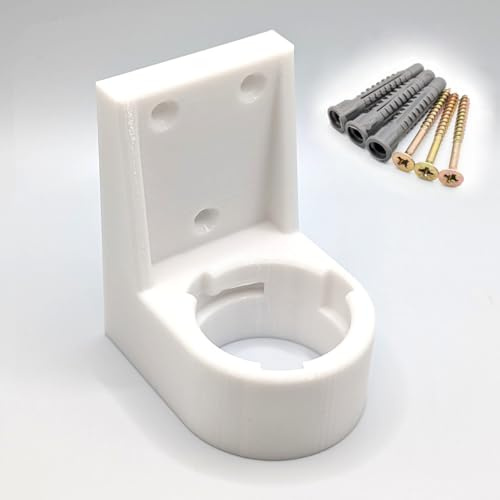 Ersatz Wandhalterung passend für Ecovacs GOAT G1 G1-800 G1-2000 Beacon Weiß | Rasenroboter Halterung Ersatzteil Reparatur Zubehör Austausch Montage Ersatzteil