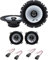 Kit 4 Casse ALPINE SXE-1725S + SXE-1325S per Citroen Xsara e Citroen Picasso con 4 connettori
