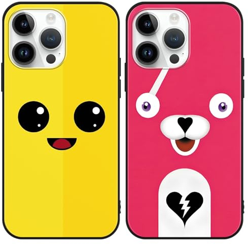 Yimctoie 2 Stück Handyhülle für iPhone 11 Hülle 6.1, Anime Game Cartoon Muster Aesthetic Design, Dünn Weich TPU Silikon Slim Fit Stoßfest Kratzfest Schutzhülle, Schwarz