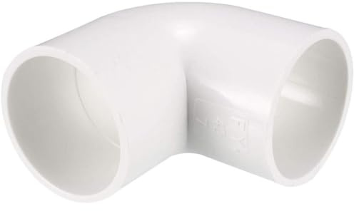TA-VIGOR 5Pcs 40mm PVC Pipe Fittings, 90 Degree Slip Elbow Coupling Connectors, Water Pipe Corner Connection Fittings, Slip Socket Elbow Joints for Plumbing and Irrigation Systems, White