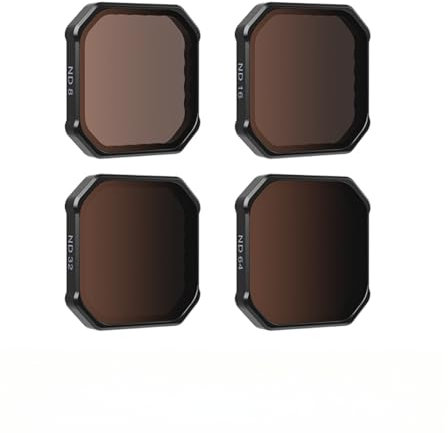 Kit di filtri per Insta360 Ace Pro 2 e Ace Pro, UV/CPL/ND8/ND16/ND32/ND64 con installazione rapida, antigraffio, alta trasmissione della luce e smorzamento integrato in silicone per riprese video