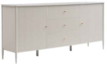 Vente-unique - Sideboard Calitaro -L 178cm x B 40cm x H 82cm- MDF - beige