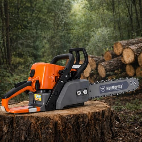 Holzfforma G255E 45cc Petrol Chainsaw, Complete Setup with 16 Bar and Chain