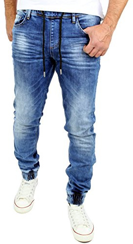 Reslad Jeans Jogginghose Sweathose in Jeansoptik Jeans-Herren Slim Fit Herren-Hose RS-2073
